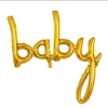 Baby Gold Birleşik Yazı Folyo Balon