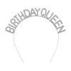 Birthday Qeen Metal Gümüş Taşlı Taç