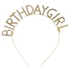BirthdayGirl Metal Gold Taşlı Taç