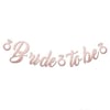 Bride To Be Kaligrafi Banner Rose Gold