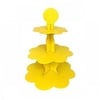 Cupcake Standı Sarı Renk 3 Katlı