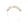Doğum Günü Happy Birthday Taşlı Taç Gold
