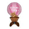 Folyo Balon Ayaklı Welcome Baby Pembe