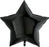 Folyo Balon Yıldız Siyah 45 cm