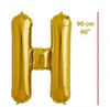 Folyo Harf H Gold Balon 90 cm