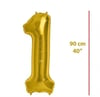 Folyo Rakam 1 Gold Balon 90 cm
