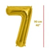 Folyo Rakam 7 Gold Balon 90 cm