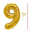Folyo Rakam 9 Gold Balon 90 cm