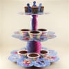 Frozen Temalı Karton Cupcake Standı 3 katlı