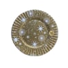 Gold Yıldızlı Karton Tabak 29 cm 10 Adet