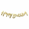 Happy Birthday Banner Gold 110 cm