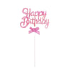 Happy Bırthday Pembe Pasta Süsü 