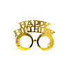 Happy Birthday Yazılı Doğum Günü Partisi Gözlüğü Gold
