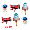 Kozmik Uzay Temalı Folyo Balon 6'lı Set 35 cm