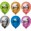 Krom Karışık Happy Bırthday Balon  10 Adet