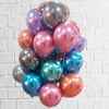Krom Uçan Balon 20 Adet / Teslimat Dahil