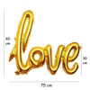 Love Folyo Balon Gold