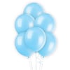 Metalik Balon Açık Mavi 10 Adet