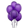 Metalik Balon Mor 10 Adet