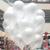 Metalik Beyaz Uçan Balon Demeti 50 Adet / Teslimat Dahil