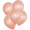 Metalik Rose Balon 10 Adet