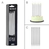 Mum Çubuk 15 cm Gümüş 6lı