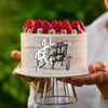 Pasta Önü Pleksi Happy Birthday Yazı Gümüş