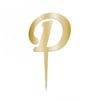 Pasta Üstüne Pleksi Harf D Gold