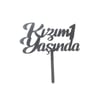 Pasta Üstüne Pleksi Kızım 1 Yaşında yazısı