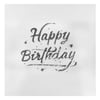 PEÇETE VARAK BASKILI HAPPY BIRTHDAY GÜMÜŞ 16 lı