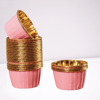 Pembe İçi Gold Lüks Muffin Kek Kapsülü 25 adet