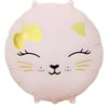 Retro Kedi Yuvarlak Folyo Balon Pembe