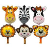 Safari Temalı Folyo Balon 6lı Set 20 cm