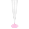Şampanya Kadehi Bardak Plastik Pembe 120 ml 6'lı