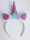Simli Eva Unicorn Lila Taç