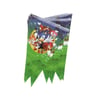 Sonic Boom Temalı Üçgen Kağıt Flama