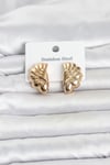 316L Çelik Gold Renk Vintage Model Kadın Küpe