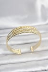 Gold Renk Pirinç Minimal Dorikalı Kadın Bileklik