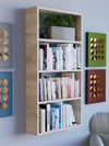 %100 MDF, 5 Raflı Dekoratif Kitaplık, Beyaz Kitaplık, Ofis Kitaplığı, Duvar Rafı 104x55cm
