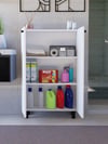 %100 MDF Ayarlanabilir Raflı Metal Ayaklı Beyaz Kiler Dolabı, 2 Kapaklı Çok Amaçlı Dolap, Mutfak Dolabı, Banyo Dolabı (BD08)