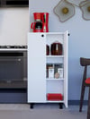 %100 MDF Çok Amaçlı Dolap, 2 Kapaklı Ayarlanabilir Raflı Metal Ayaklı Beyaz Kiler Dolabı, Mutfak Dolabı, Banyo Dolabı (BD07)