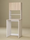 %100MDF Çamaşır ve Kurutma Makinesi Dolabı, 3 Raflı Kapaklı Çamaşır Makinesi Üstü Dolabı