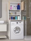 %100MDF Çamaşır ve Kurutma Makinesi Dolabı, 3 Raflı Kapaklı Çamaşır Makinesi Üstü Dolabı