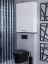 2 Kapaklı Beyaz Çok Amaçlı Dolap, Ayarlanabilir Raflı, Kulplu Kiler Dolabı, Banyo Dolabı 104x73cm %100MDF (BD11) 