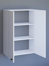 2 Kapaklı Beyaz Çok Amaçlı Dolap, Ayarlanabilir Raflı, Kulplu Kiler Dolabı, Banyo Dolabı 104x73cm %100MDF (BD11) 