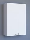 2 Kapaklı Beyaz Çok Amaçlı Dolap, Ayarlanabilir Raflı, Kulplu Kiler Dolabı, Banyo Dolabı 104x73cm %100MDF (BD11) 