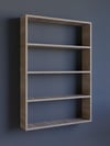 5 Raflı Dekoratif Kitaplık, Geniş Kitaplık, Ofis Kitaplığı, Duvar Rafı %100MDF 104x72,5cm