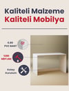 Çalışma Masası, Beyaz Bilgisayar Masası, MDF 60x120cm