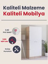 Detamob 2 Kapaklı Tek Kişilik Gardırop, %100 MDF Sonoma/Beyaz 