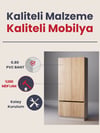 Detamob Lora Kapaklı Askılıklı Portmanto, Kapaklı Vestiyer, Beyaz/Sonoma & Karbon Gri/Sonoma